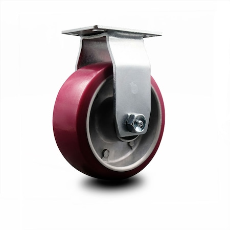 Service Caster 5 Inch Poly on Aluminum Wheel Rigid Caster with Roller Bearing SCC-20R520-PAR